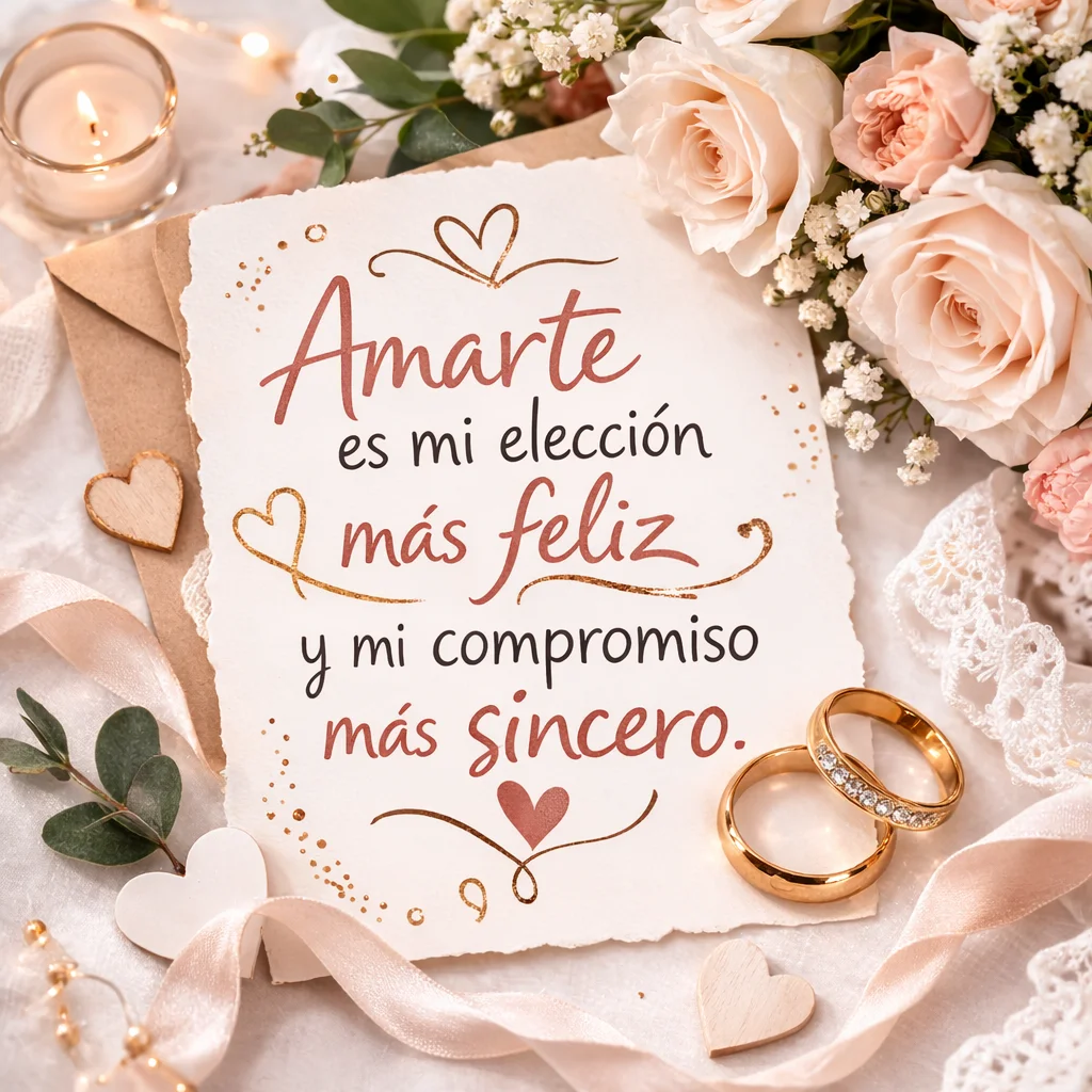 Tarjetas románticas, anillos y flores - Tu celebracion