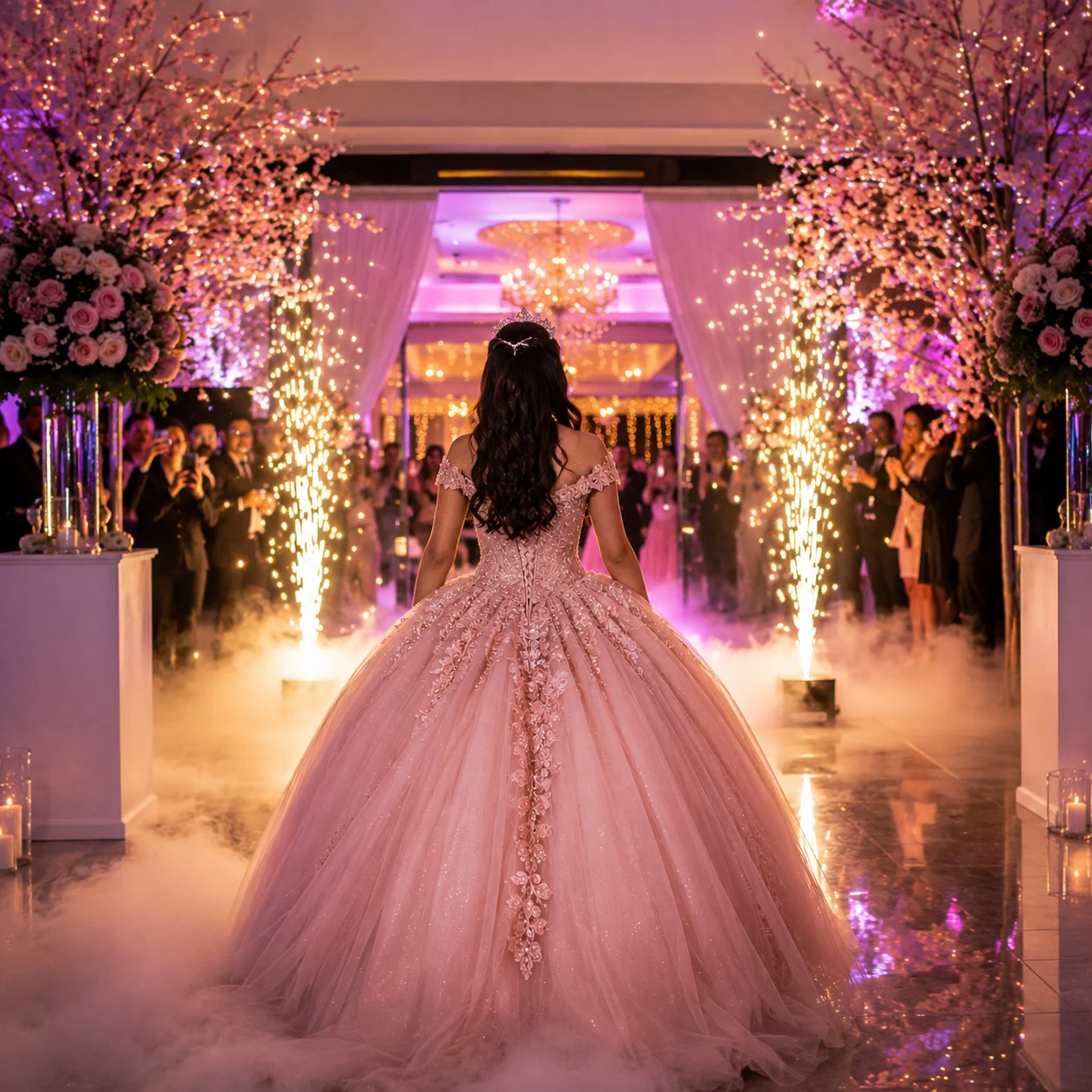 Tendencias 15 - Entrada espectacular de quinceañera con luces y humo - Agencia JCL